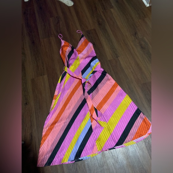 STINE GOYA
GIANNA DRESS - PARALLELS revolve multi color $288 S silk party winter - Picture 12 of 13